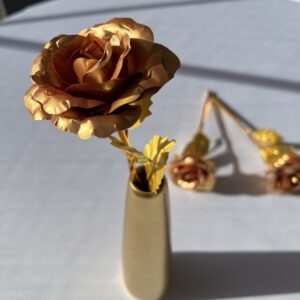 Artificial Golden Rose